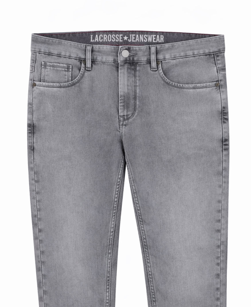 Mens Grey Regular Fit Jeans