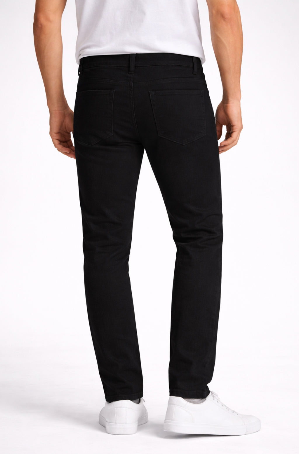 Mens Black Regular Fit Jeans