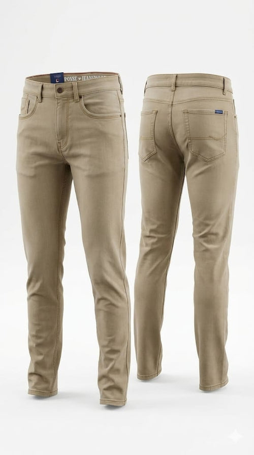 Mens Beige Jeans