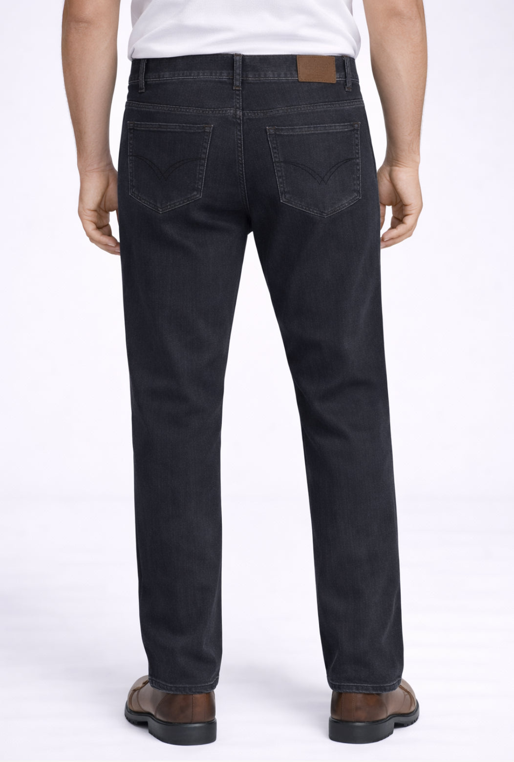 Mens charcoal Regular Fit Jeans