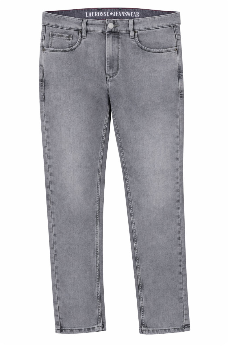 Mens Grey Regular Fit Jeans
